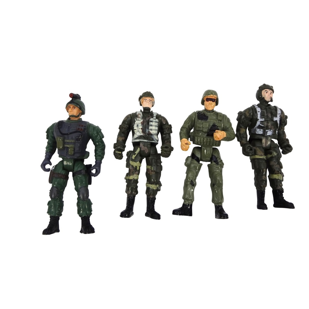 Lot of 4 Chap Mei Lanard The Corp Pilot Soldier Force a GI Joe Toy‎ 1:18 scale